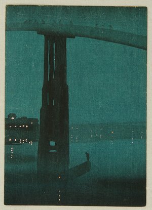 Unknown, 無款 (null)による浮世絵「Misty Bridge」