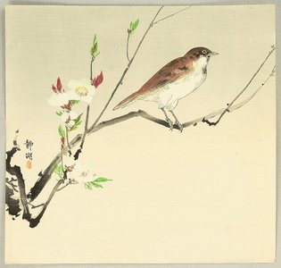 静湖: Bird and Cherry Blossoms - Artelino