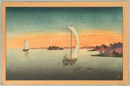 Unknown: Sail Boats in Sunset - Artelino