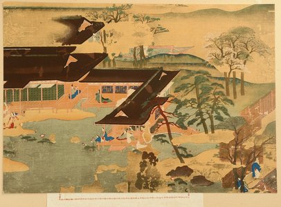 無款: Mansion in Heian Period - Artelino