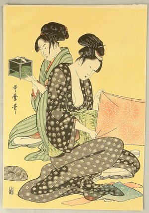 Kitagawa Utamaro: Two Beauties - Artelino