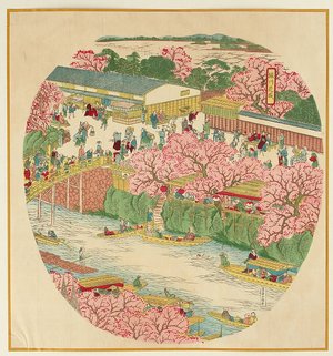 Unknown: Blooming Cherry Trees at Horikawa - Artelino