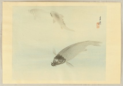 Ogata Gekko: Carp in Water - Artelino