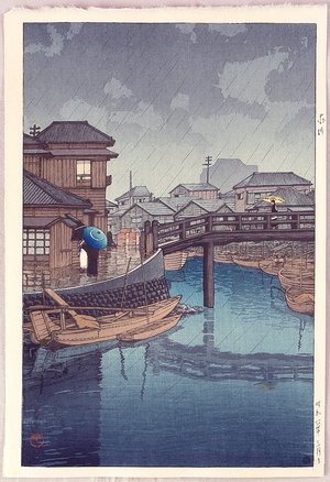 川瀬巴水: Collection of Views of Tokaido - Shinagawa - Artelino