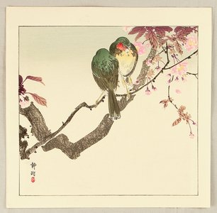 静湖: Green Birds on a Branch - Artelino