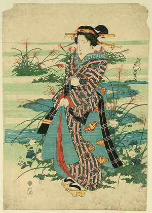 Keisai Eisen: Beauty in a Garden - Artelino