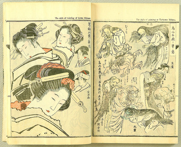 河鍋暁斎: Picture Story of Gyosai - Naihen Vol.2 - Artelino