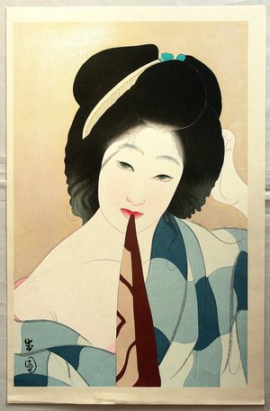 Shima Seien: July - Collection of New Ukiyoe Style Beauties - Artelino
