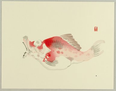 Yokoyama Kazan: Angler Fish - Artelino