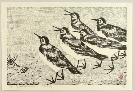 無款: Birds on a Beach - Artelino