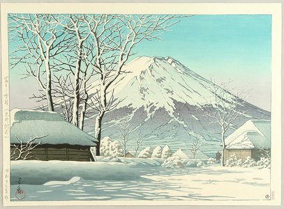 Kawase Hasui: Clearing after Snow at Oshiono - Artelino
