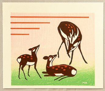 Unknown, 無款 (null)による浮世絵「Deer.」