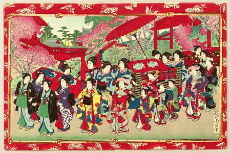 Toyohara Chikanobu: Wedding Procession - Artelino