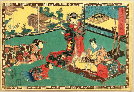 Utagawa Kunisada: The Tale of Genji - Chapter 1 - Artelino