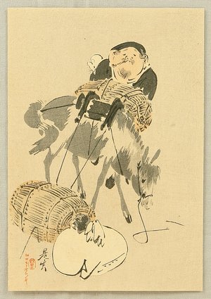 Shibata Zeshin: Daikoku and Mouse - Artelino