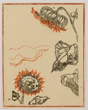 Onchi Koshiro: Sunflowers - Artelino