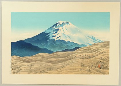 伊東深水: Three Views of Mt. Fuji - Drawn at the Hakone Lookout - Artelino