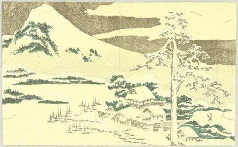 Katsushika Hokusai: Snow Landscape - Artelino