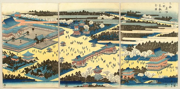 Utagawa Hiroshige: Panoramic View of Ueno - Artelino