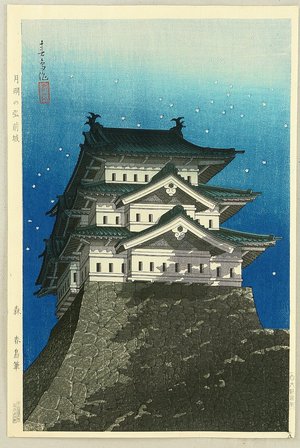 Unknown: Hirosaki Castle in Moonlight - Artelino