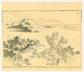 葛飾北斎: 2 Sheets from Hokusai Manga - Artelino