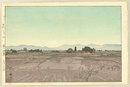 Yoshida Hiroshi: Mt. Fuji from Musashino - Artelino