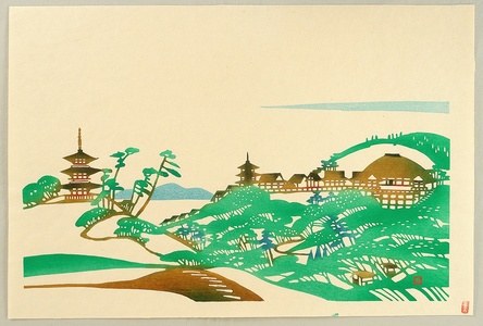 Inagaki Toshijiro: Kiyomizu Temple in Summer - Artelino