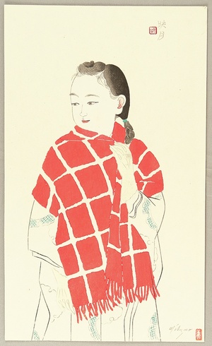 Kitazawa Eigetsu: Girl in Winter - Artelino