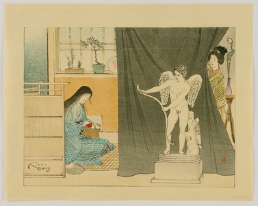Suzuki Kason: Lady and Cupid - Artelino