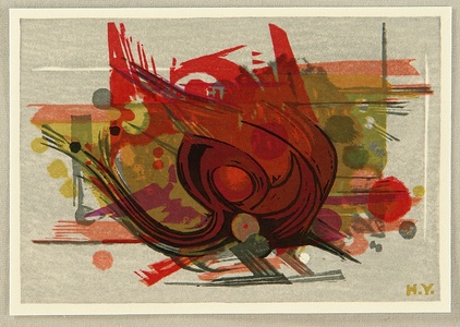 Yoshida Hodaka: Red Abstract - Artelino