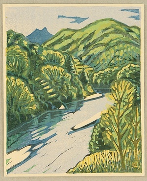 Fujimoto Yoshio: Clear Stream of Hiki River - Artelino