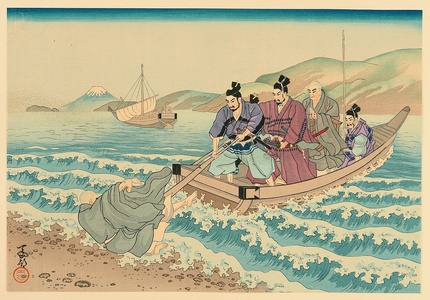 Horiuchi Tenrei: Life of Holy Priest Nichiren - no.15. Farewell at Yui Beach - Artelino