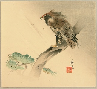 Tsukioka Kogyo: Eagle in the Wind - Artelino