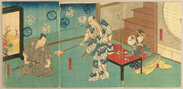 Utagawa Hirosada: Kabuki - Shamisen - Artelino