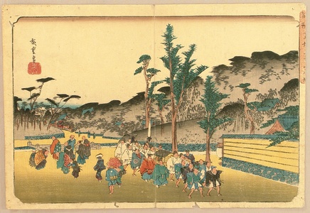 Utagawa Hiroshige: Daimyo Procession - Artelino