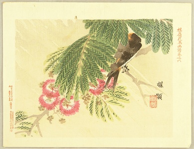 幸野楳嶺: Flowers and Birds Picture Album by Bairei No.6 - Artelino