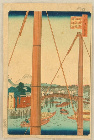 歌川広重: One Hundred Famous Views of Edo - Teppozu - Artelino