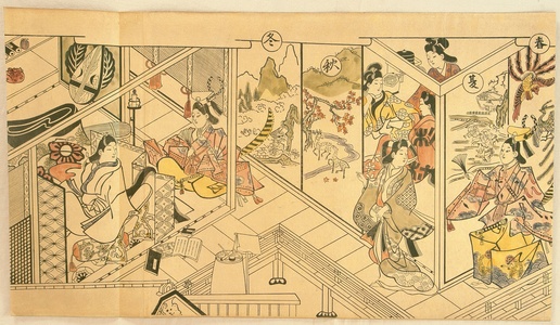 Okumura Masanobu: Four Seasons (long format) - Artelino