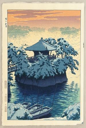Kasamatsu Shiro: Snow at Matsushima - Artelino
