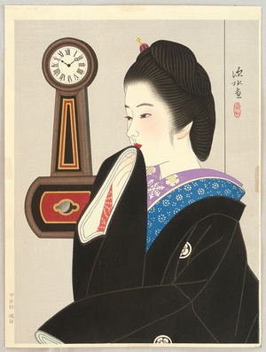 Ito Shinsui: Clock and Beauty III - Artelino - Ukiyo-e Search