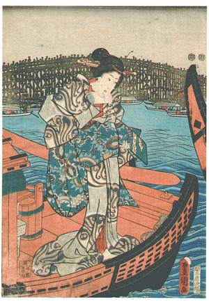 Utagawa Kunisada: Yusuzumi - Artelino
