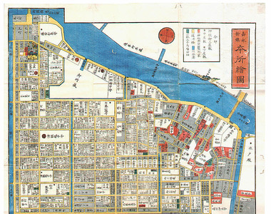 Unknown: Map of Edo, Honjo Area - Kirie Zu - Artelino