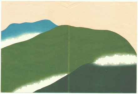 神坂雪佳: Green Mountains - Momoyo Gusa - Artelino