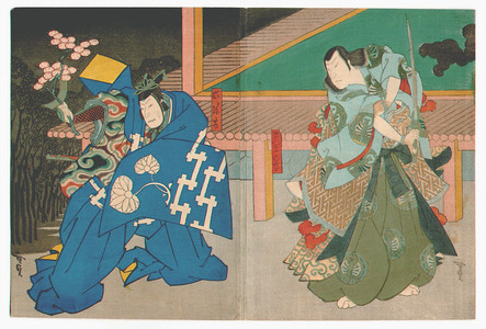 歌川広貞: Kabuki - Ichinotani Futaba Gunki - Artelino