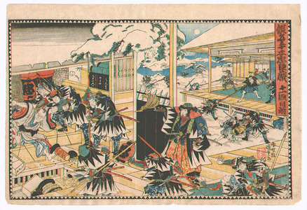 Japanese Print "47 Ronin - Kanadehon Chushingura Act.11" by Utagawa Kunisada, 歌川国貞 (Utagawa Kunisada)