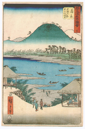 Utagawa Hiroshige: Kambara - Gojusan Tsugi Meisho Zue - Artelino