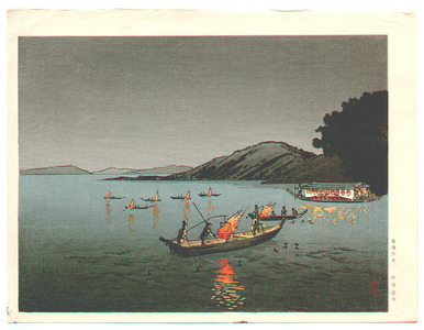 Arai Yoshimune: Torch Lights on Fishing Boats (Muller Collection) - Artelino