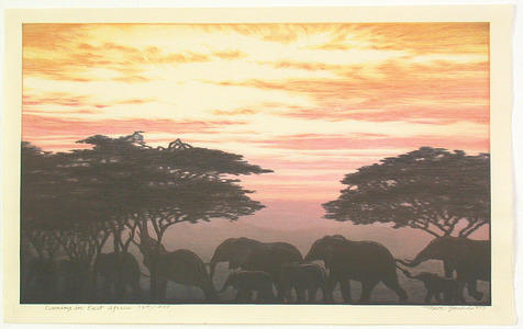 吉田遠志: Evening in East Africa (Limited Edition) - Artelino