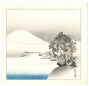 小原古邨: Snowy Landscape (Muller Collection) - Artelino