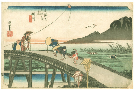 Utagawa Hiroshige: Kakegawa - Tokaido Goju-san Tsugi no Uchi (Hoeido) - Artelino